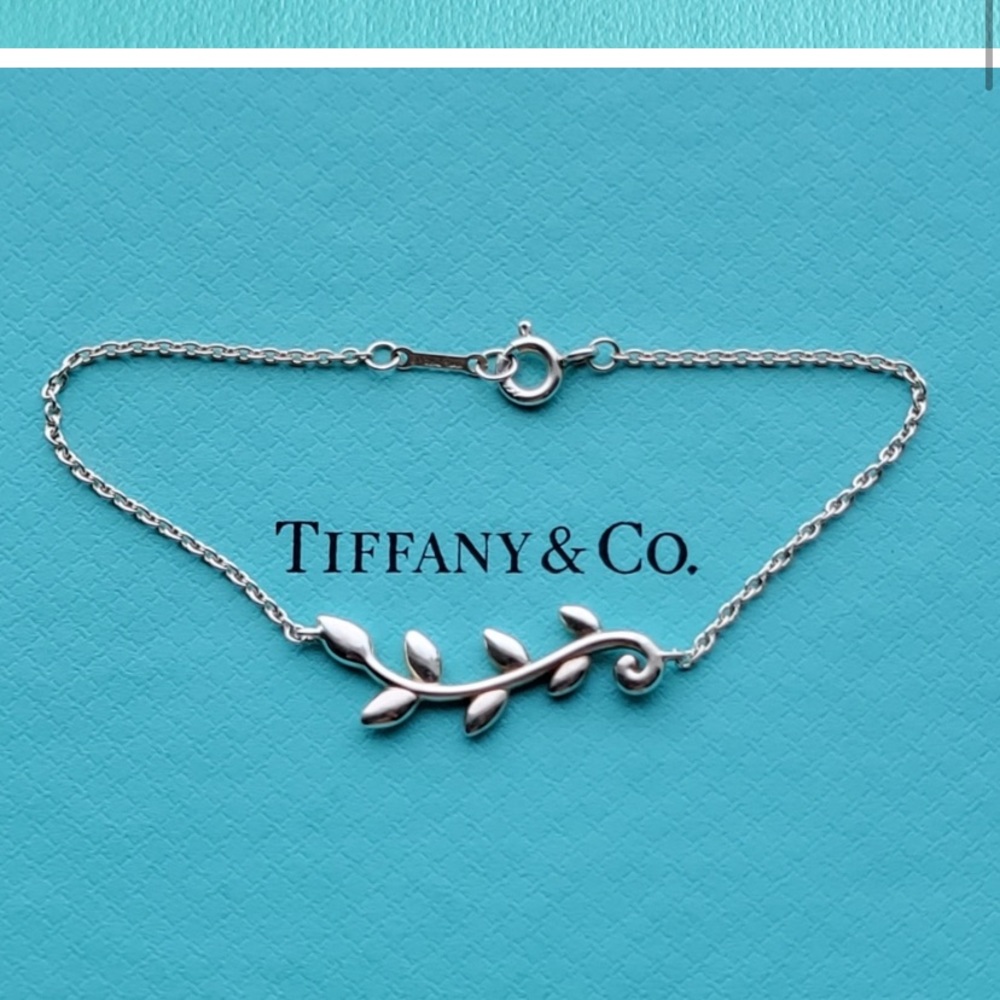 Tiffany & Co Silver Picasso's Olive Leaf Bracelet 6.5” from Tiffany’s. Brand new